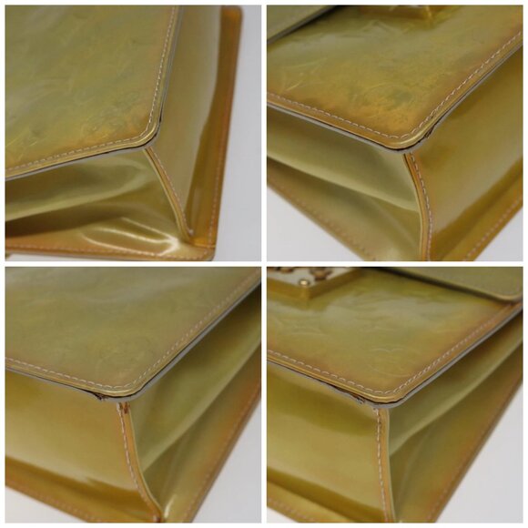 LOUIS VUITTON Monogram Vernis Spring Street Hand Bag Gris M91029 LV Auth 116696 - Picture 15 of 16